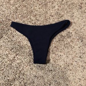 Zaful Navy Bikini Bottoms with Texture